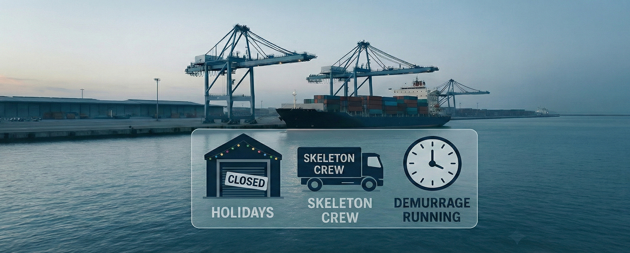 The Holiday Blind Spot: Why “Quiet Ports” Still Create Import Risk in Late December - Banner image